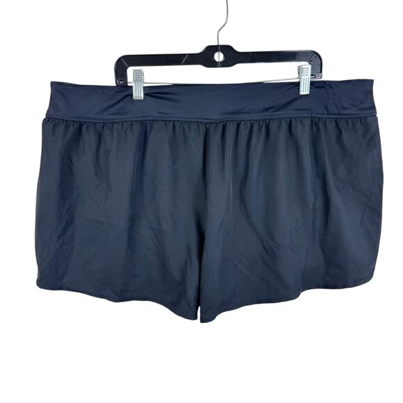 Nike Black Lightweight Bikini Lining Elastic Waist Athletic Shorts Plus Size 3X - Picture 2 of 4